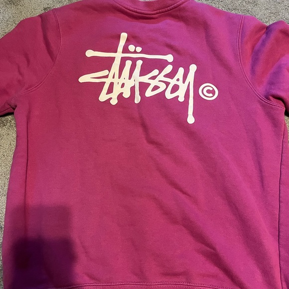 Men’s Pink Stussy crewneck - Picture 3 of 5